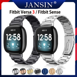 Dây đeo bằng thép không gỉ Fitbit Versa 3 Vòng đeo tay bằng kim loại Dây đeo đồng hồ Dây đeo đồng hồ thông minh Fitbit Sense