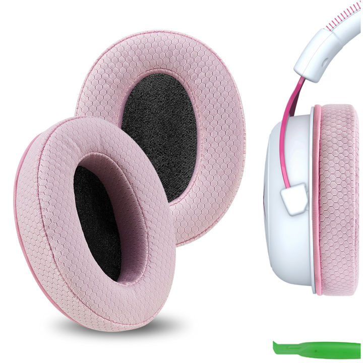 Geekria Extra Thick Mesh Fabric Replacement Ear Pads for HyperX