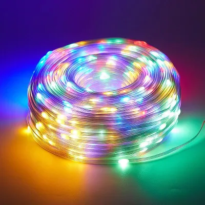 [Nguồn 220V] 30m Đèn Led Đom Đóm Hạt Gạo Chống Nước Trang Trí 220V các Chế Độ Nháy