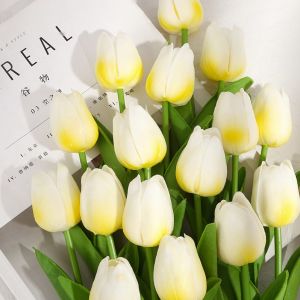 【Limited Time Only】 5pcs Artificial Garden Tulip Tulips Flower Bridal Bouquet Wedding Party Home Decor