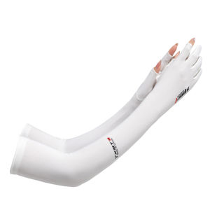 EBOO Cycling Sleeves Ice Silk Sleeves Protective UVSunscreen Gloves Mens Arm Guard Sleeves Summer Driving Riding Non-slip Fishing Icy Sleeves Half-finger Gloves