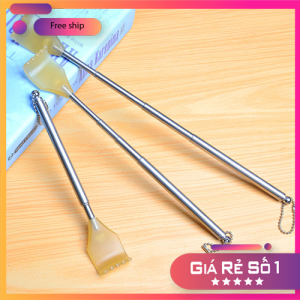 [HCM]Cây Gãi Lưng Inox Kéo Dài Nhỏ Gọn Cây Gãi Lưng Rút Gọn Tuỳ Chỉnh Chiều Dài Hình Bàn Tay thông minh Cán Inox không gỉ phần Gãi bằng Nhựa cứng Loại tốt
