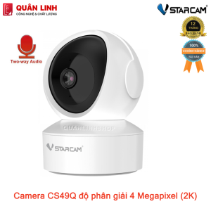 Camera trong nhà Vstarcam CS49Q 2K 1440P (4MP) tích hợp AI bảo hành 12 tháng