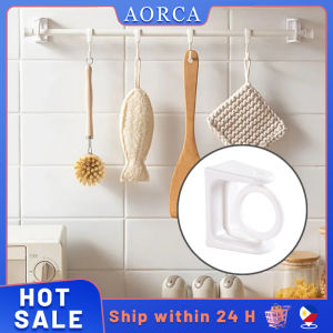 360° Rotatable Retractable Pole Fixator for Non-drilling Strong Adhesive Hooks Shower Curtain Rod Bracket Home Supplies