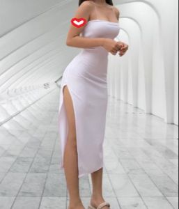 CLOTHINGHUB WHITE STRAPPY DRESS