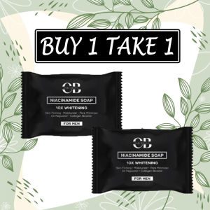 Buy 1 take 1 Hot! CB Niacinamide Soap Whitening For Men All Skin Types Fragrance Free Oil Control Hydrating