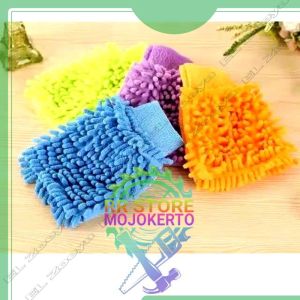 Diskon!! Sarung Tangan CENDOL 2 sisi Microfiber Kain Cuci Mobil Motor detailing