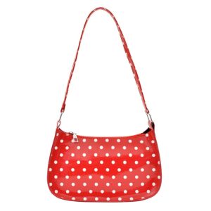 YIHVF493167 Polka Dot Pattern Polka Dot Underarm Bag PU Shoulder Carry Shoulder Bag Cute Sweet Style Lightweight Women Handbag Women Girls