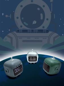 New Cartoon Robot Student Alarm Clock Inligent Charging Type Sleepy Silent Electronic Clock Creative Digital Clock Gift