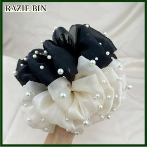 RAZIE BIN Summer Sweet Multi-layer Mesh Tulle Big Bow Hair Claw Clips For Women Elegant Bowknot Ponytail Clip New Headdress Accessories