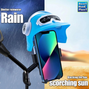 Universal Motorcycle Helmet Phone Holder Flexible Waterproof Sun Visor Motorbike Handle Gravity Mount