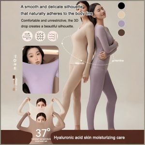 Underwear Round Neckline Ultra-thin Warm Clothing Enhances Skin Moisturization Reduced Friction of Clothing