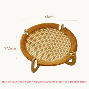 Cat Hammock Rattan Bed Elevated Wooden Breathable Cat Nest Cooling Pet Sleeping Bed Katil Kucing for Cats Dogs