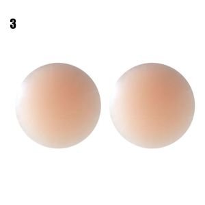 LUXEMO 1 pair Swimsuit Top Accessories Cover Stickers Invisible Paste Padding Breast Push Up Breathable Sponge Bra Swim Bikini Pad Bust Thicker Padded