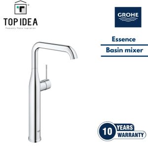 GROHE Essence Basin Mixer XL-Size | For Free Standing Basins | Adj. Mousseur | Brass Chrome | *10-year Warranty | 32901001