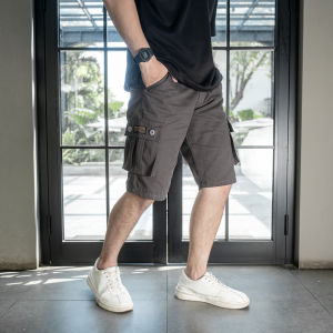BAPIN Celana Cargo Pendek Pria Iron Army Green - Short Cargo Pants