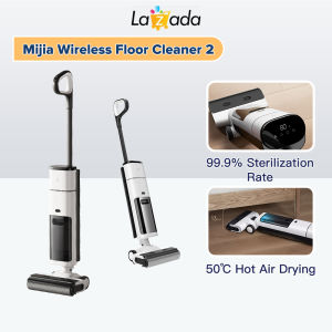 【1 Year Warranty】Xiaomi Mijia 4 in 1 Floor Washer Cordless Wet & Dry Vacuum Cleaner Self-cleaning LCD Display App Control 洗地机