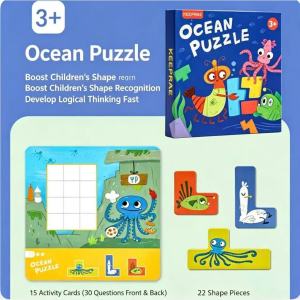【SG Stock】KEEPRAE 5‑Set Magnetic Activity Book | Kids Cognitive Logic Travel Game Book，Early Learning Toy