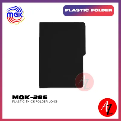 MGK-286 Plastic Thick Folder Long Durable Long Size Document Folder 10pcs Per Pack