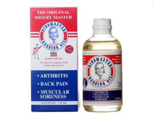 Dầu xoa bóp RINGMASTER RUBBING OIL THE ORIGINAL MISERY MASTER giảm đau viêm khớp thấp khớp gút bong gân 118ml của Mỹ