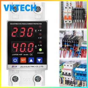 Compact Over Under Voltage Protector 40A 220V with Digital Display Adjustable for Household and Commercial Use