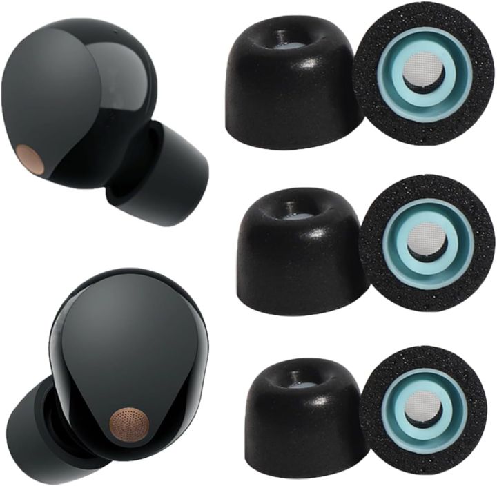 Foam Eartips For Sony Wf 1000xm5 Headphones Polyurethane Memory Foam Earbuds Tips High Sound 8530