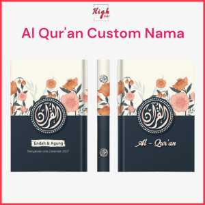 (Free Tulis Nama di Cover) Al Quran Custom Nama A5 A6 Terjemahan Perkata Quran Hardcover Bisa Pakai Nama Sendiri