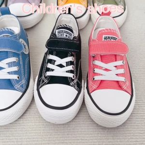 Future seeds Kid shoes black rubber shoes for kids boy skate canvas shoes for kids size 25-37
