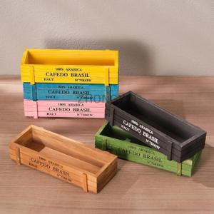 [COD] ZHONGYI0 Retro Vườn Nhà Máy Nồi Cổ Điển Bằng Gỗ Lưu Trữ Hộp Cho Đồ Lặt Vặt Văn Phòng Phẩm Hộp Bút Mọng Nước Chậu Hoa Ban Công Trang Trí Nội Thất