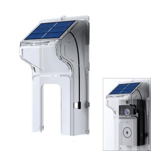 Weatherpoof Cover Shield Doorbell Cover Easy Installation Keypad Cover with Solar Charging Panel Waterproof Protector