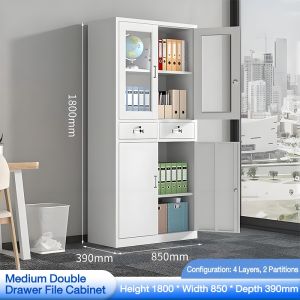 Iron Cabinet For Documents Office Materials Archives Vouchers Storage With Lock