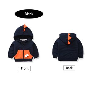 【C109】Kids Hoodie Sweater Jacket Cotton Jacket Cold weather sweaters outer wear Boy Dinosaur sweater Hoodie Jackets