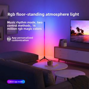BESTOUR 5V USB Power RGB Floor Light Colour Changing Soft Lighting Dimmable Floor Light High Quality Mobile APP Control Corner Floor Lamp for Bedroom Lighting