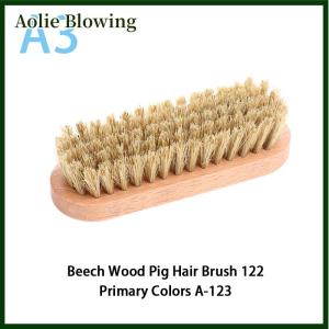 Aolie 1PC Handle Dashboard Details Polishing And Cleaning Brush Horse Hair Wood Brush Leather Shoe Care And Cleaning Shoe Brush