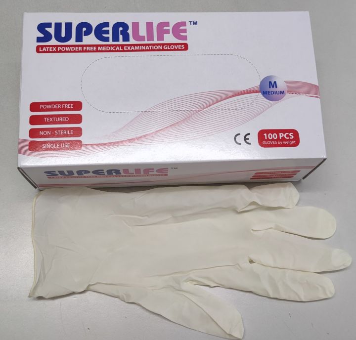 Superlife Latex Powder Free Medical Examination Gloves( Per Box) Lazada PH