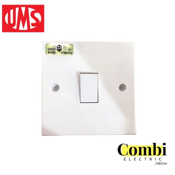 Ums Switch 1 Gang 2 Gang 3 Gang 1 Way 2 Way Bell Switch Tv Telephone With Sirim 5016