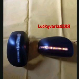 COVER SPION MODEL LAMPU CALYA SIGRA TYPE  X/M 2016 - 2024 Lampu(Harga Sepasang) Carbon Hitam Chrome
