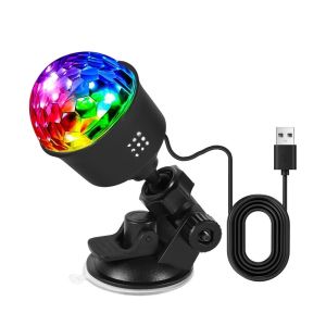 NALANILI Rotating Projection LED Disco Light USB Powered Suction Cup Base Stage Disco Light  ABS RGB Projection Lamp Home Party