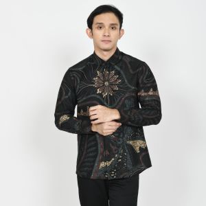 Kemeja Batik Pria Slimfit Baju Lengan Panjang Furing Premium 2648