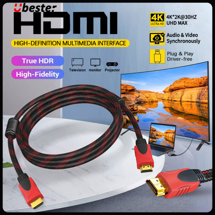 [Philippines Stock] HDMI To HDMI Cable 3M 5M 10M 4k High
