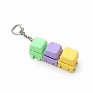 DSFSI Nút bấm bàn phím Móc khóa bàn phím mini 2/3/4/9 Phím Di động Đồ chơi nhấn phím mini Màu sắc ngẫu nhiên Móc khóa bàn phím Fidget Giải tỏa căng thẳng