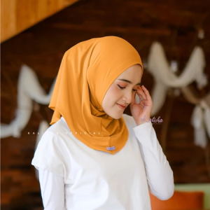 Jilbab Bergo Zirra Non Pet / Non Pad Instan Jersey Premium Olahraga Daily