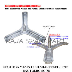 SG-58 SPIDER MESIN CUCI / SEGITIGA MESIN CUCI SHARP ESFL-1070S BAUT 2 LUBANG SG-58