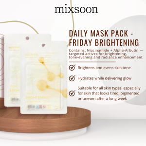 MIXSOON Daily Mask Pack - Friday Brightening
