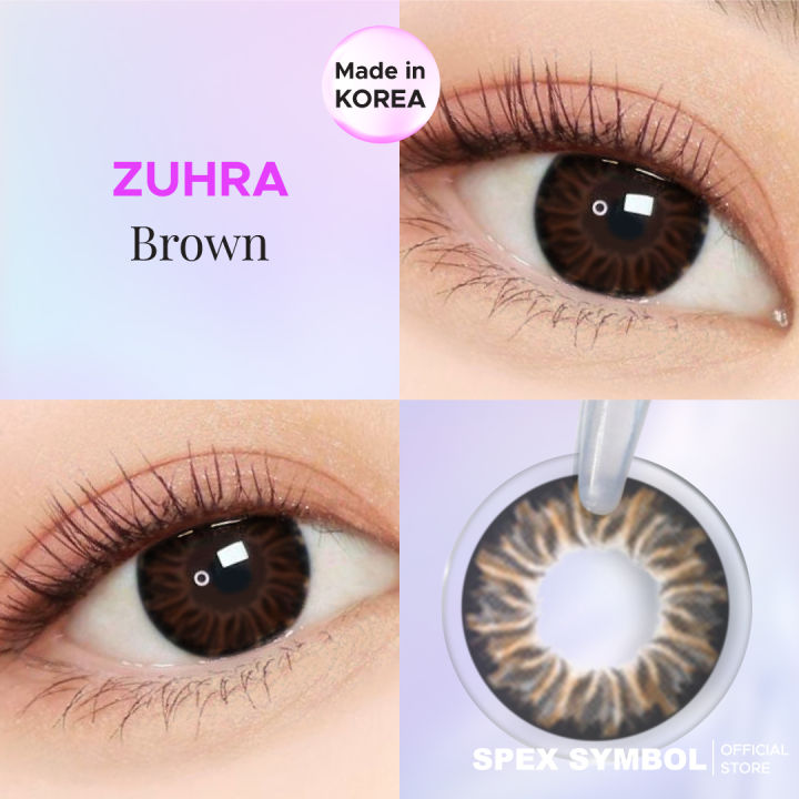 Spex Symbol Zuhra Softlens Varian Brown | Lazada Indonesia