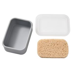Reusable Silicone Soap Dish With Pad For Shower Sink Countertop Portable Storage Box Bathroom Use