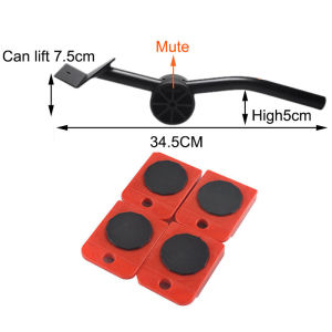 Professional Furniture Transport Lifter Tool Set Heavy Duty Stuffs Moving Hand Tools Set Furniture Mover Wheel Bar Roller Device