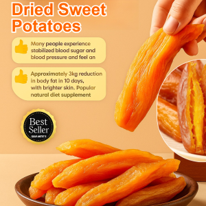 Soft And Sweet Skin-On Dried Sweet Potato Sugar Free Snacks Healthy Delicious Meal Replacement 250g