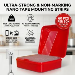 Strong Double Sided Tape Transparent Adhesive Non Residue Mark Free Universal Sticky Tape Home Office Wall Decor Photos Crafts