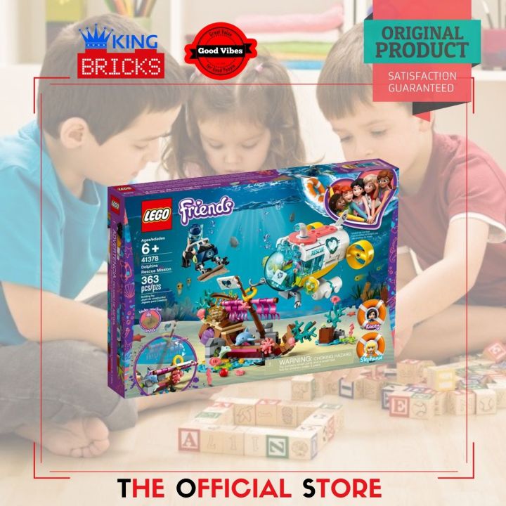 LEGO Original FRIENDS 41378 Dolphins Rescue Mission Mainan Anak